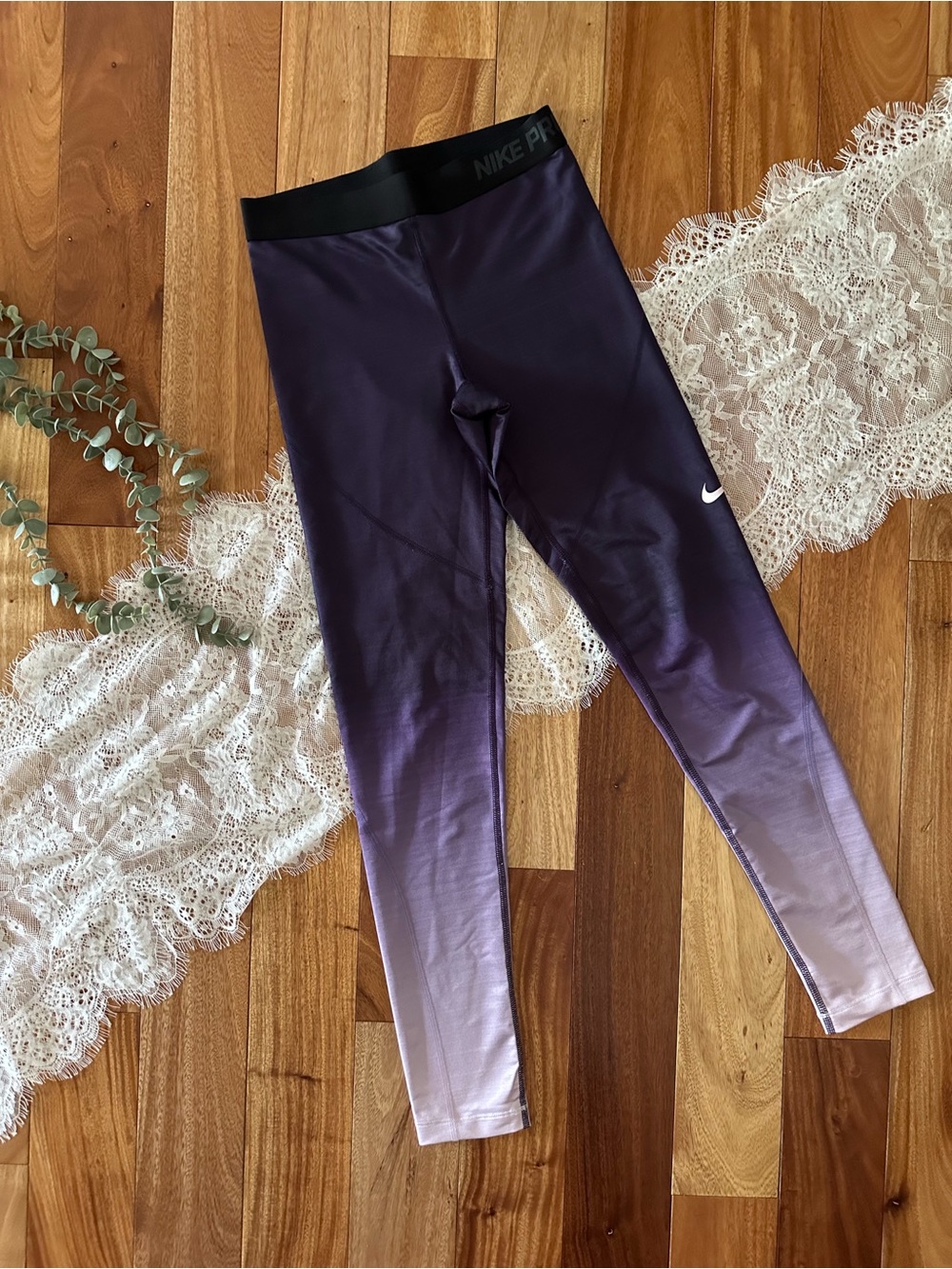 Nike Purple Ombre Training Leggings
